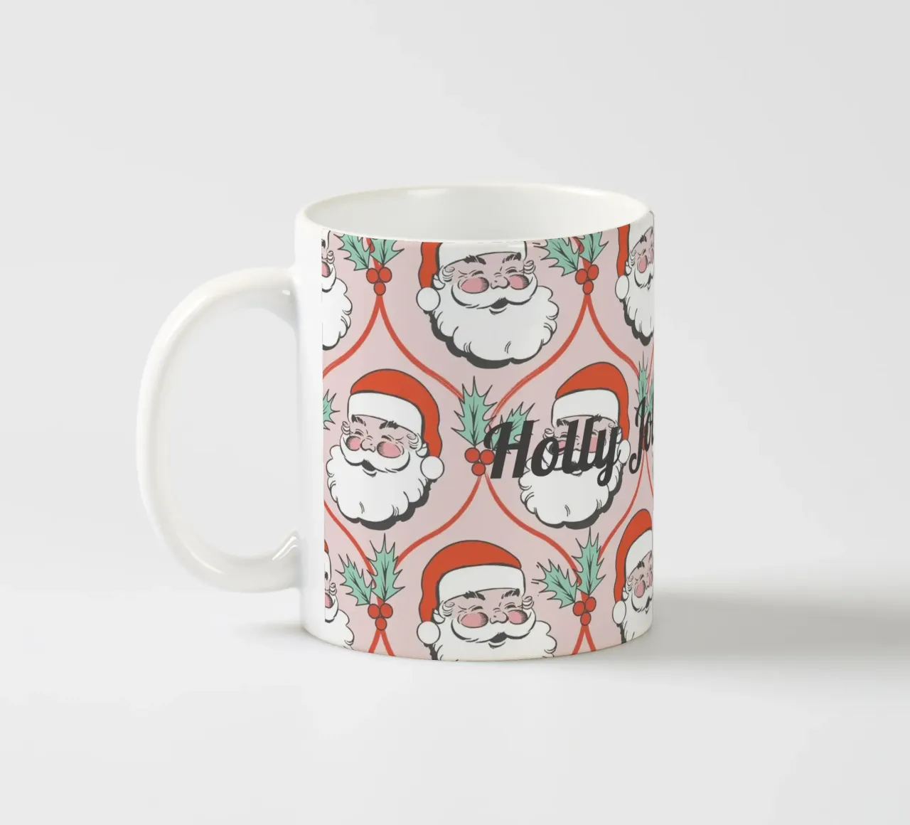 Babbo Natale allegro e retrò tazza in ceramica da Winter Whispers