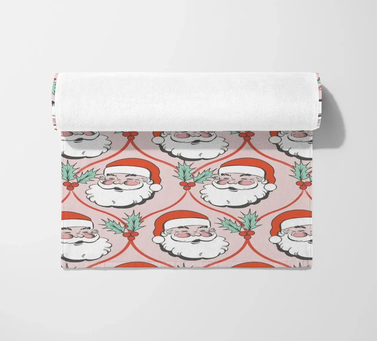 Babbo Natale allegro e retrò telo mare da Winter Whispers