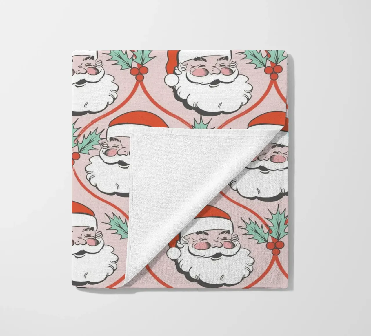 Babbo Natale allegro e retrò telo mare da Winter Whispers