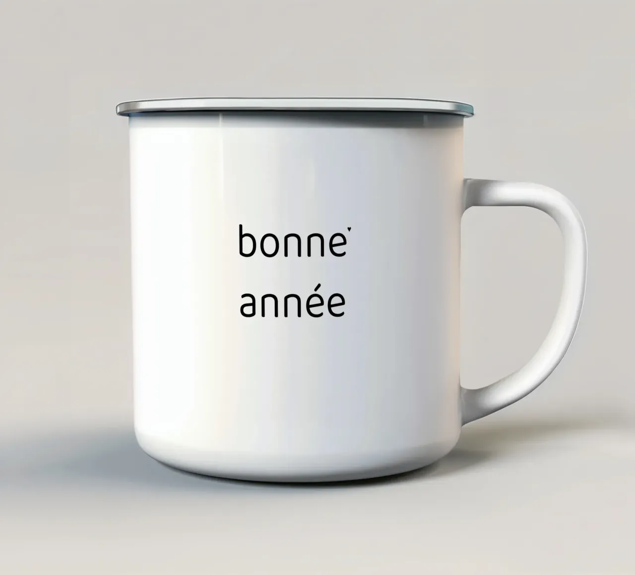 Bonne année tazza in smalto da typolover