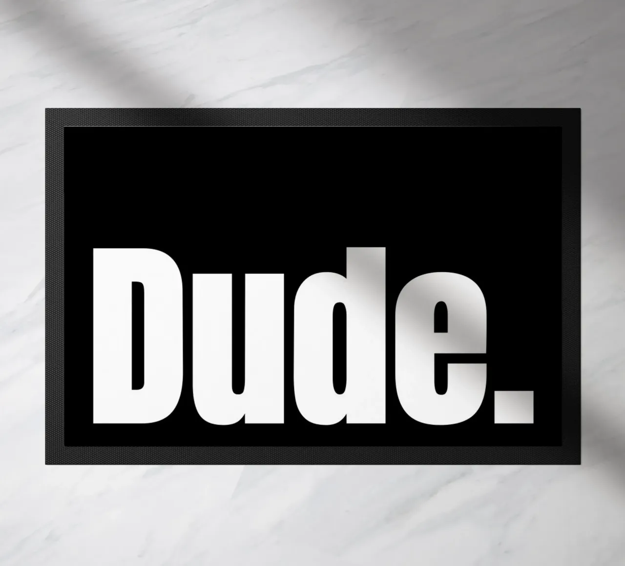 DUDE. doormat by BAWA