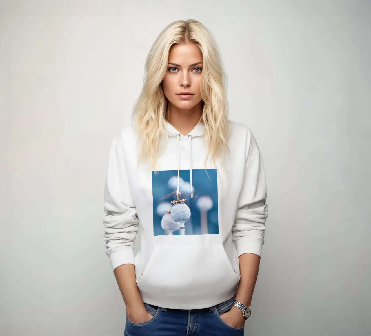 Libellula felpa con cappuccio da Atteloi