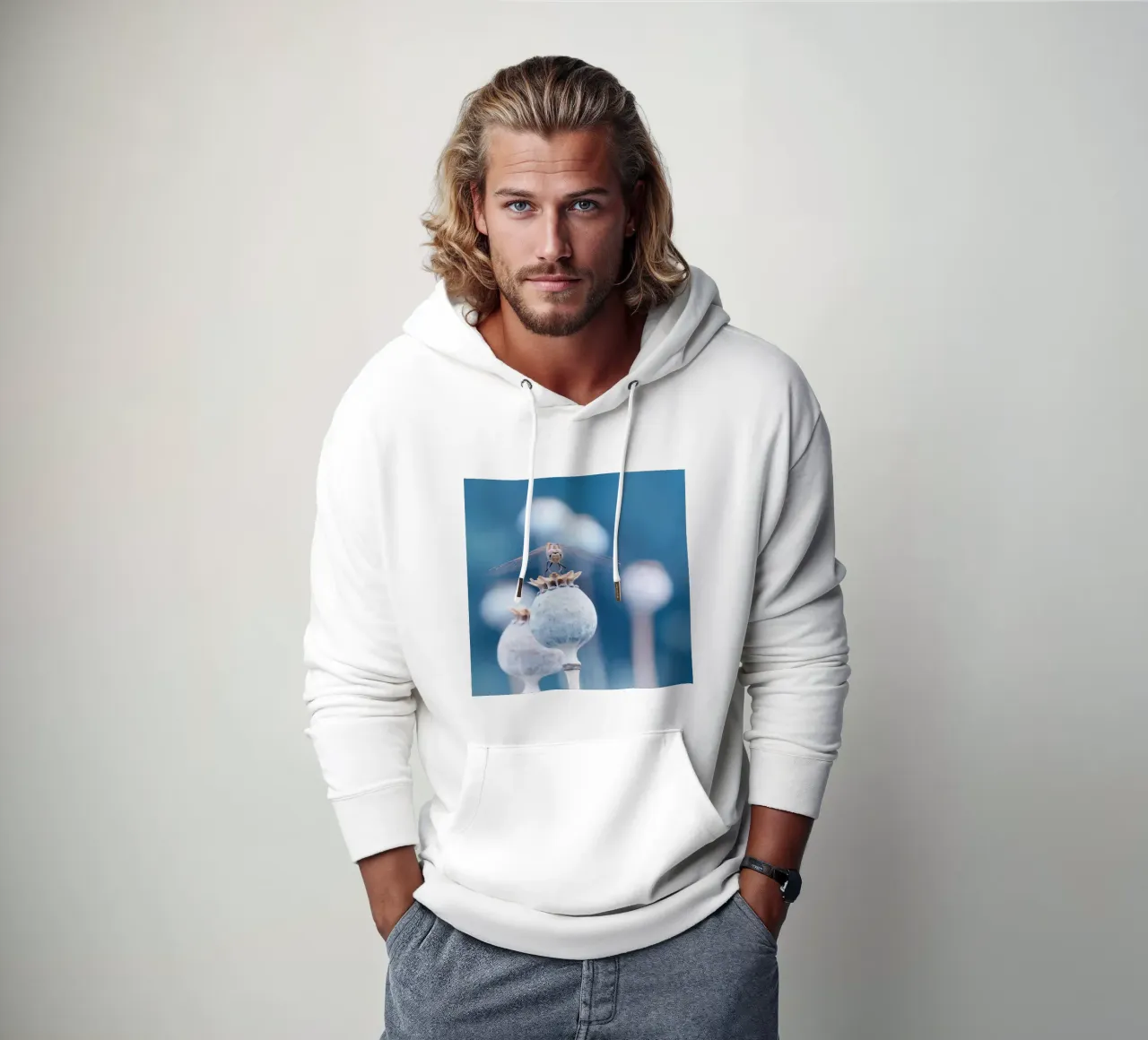 Libellula felpa con cappuccio da Atteloi