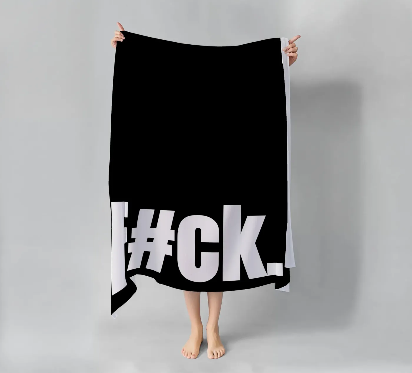F#CK. beach towel by BAWA