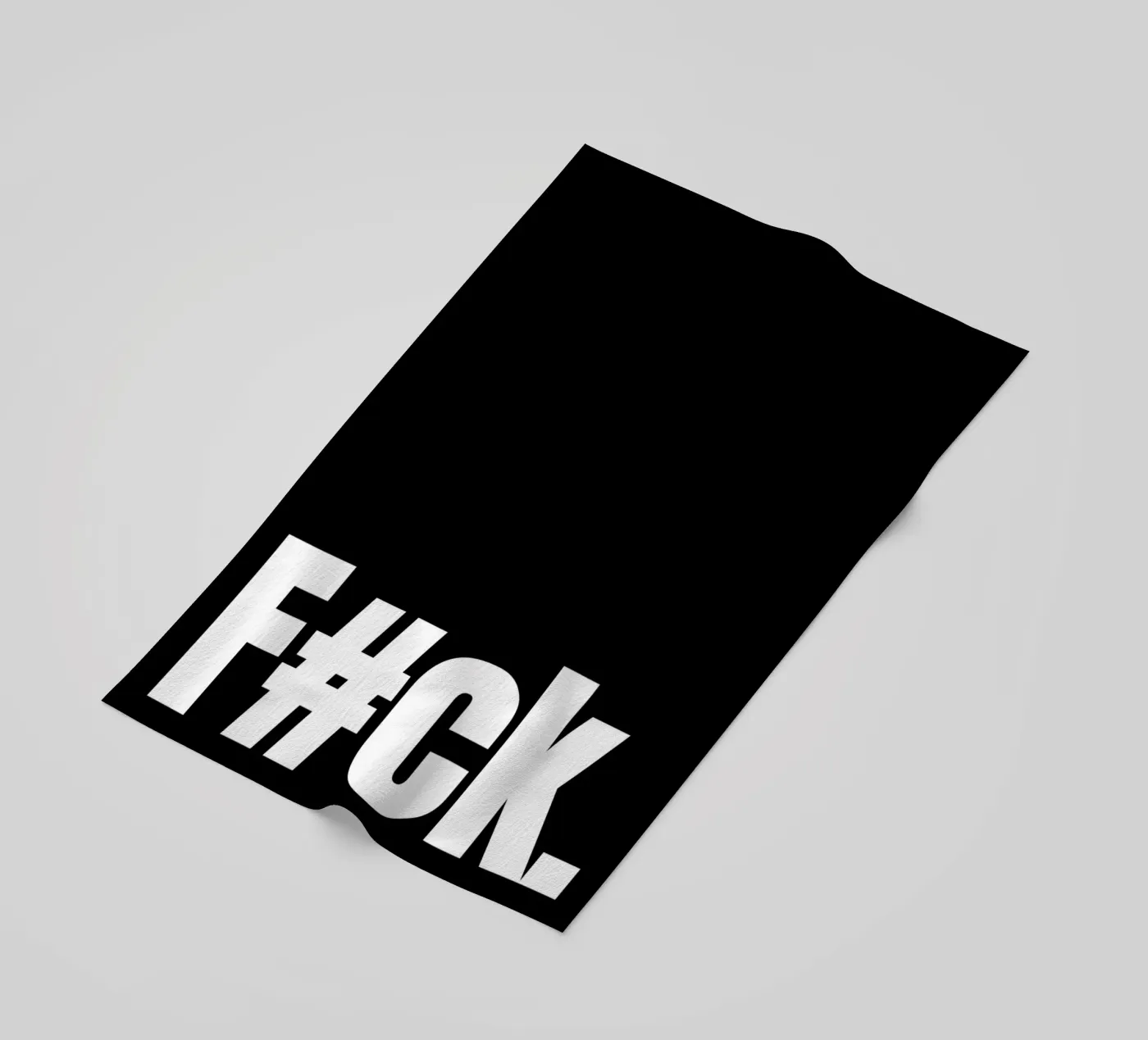 F#CK. beach towel by BAWA