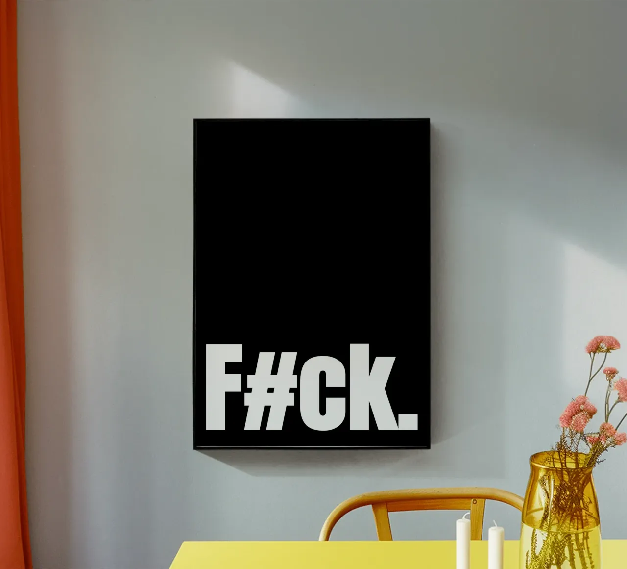F#CK. acrylic glass by BAWA
