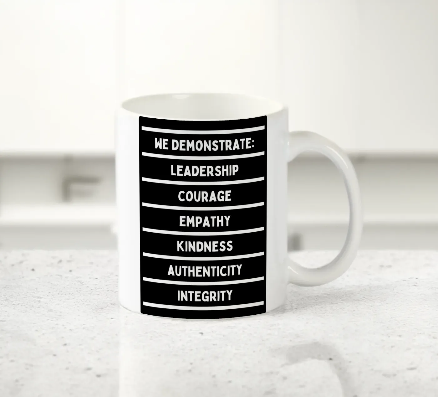 WE DEMONSTRATE ceramic mug by BAWA