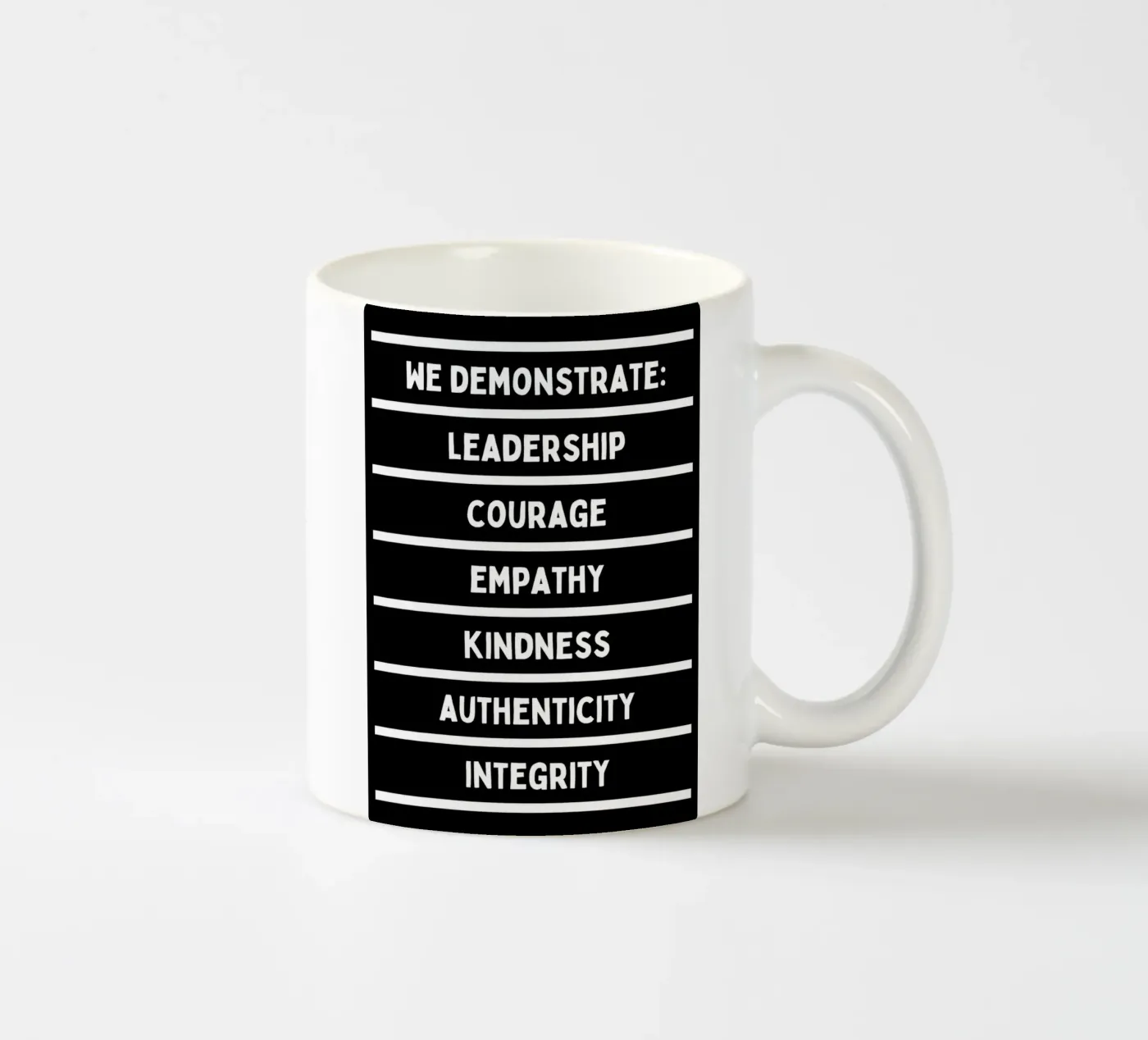 WE DEMONSTRATE ceramic mug by BAWA