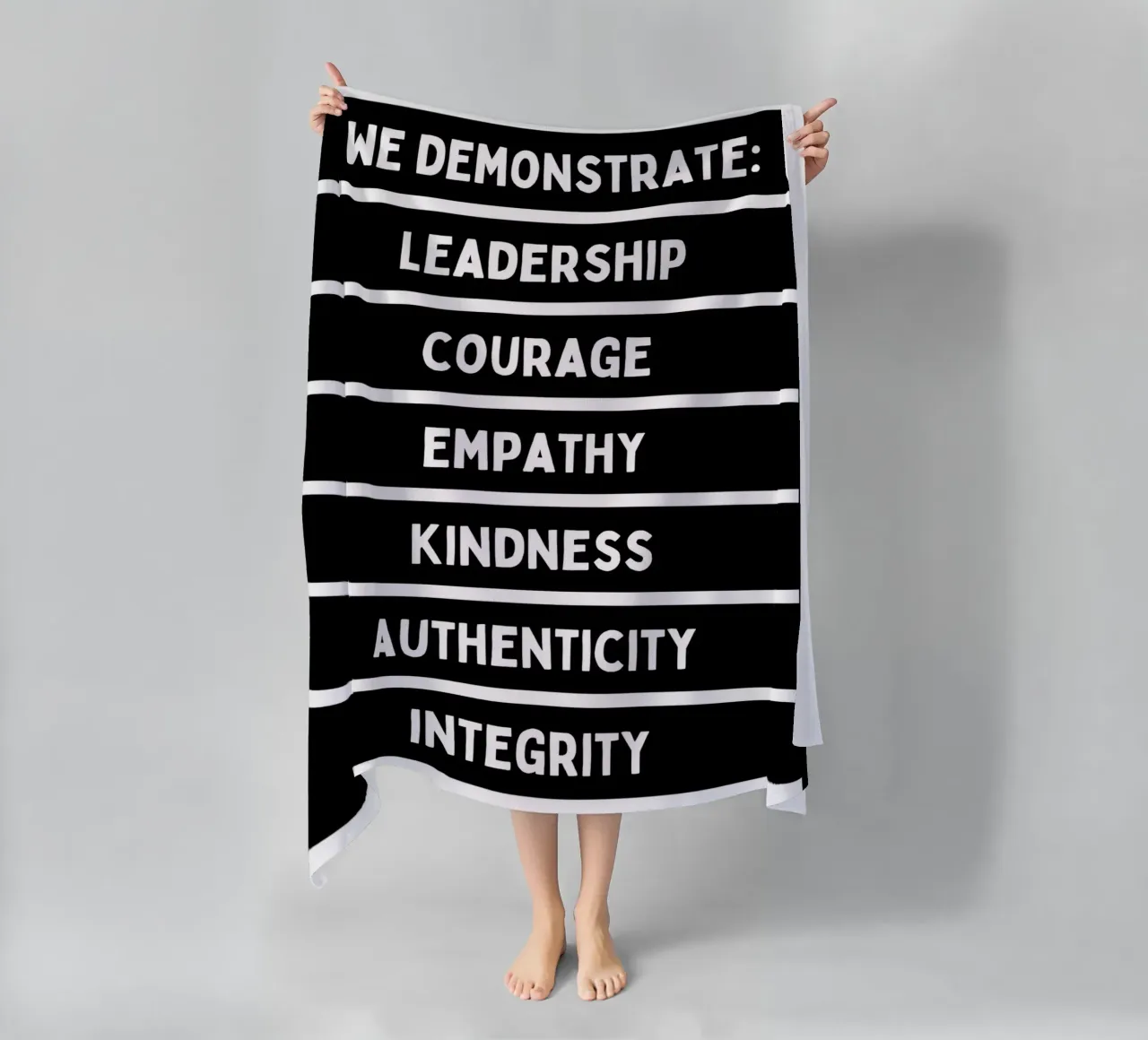 WE DEMONSTRATE beach towel by BAWA