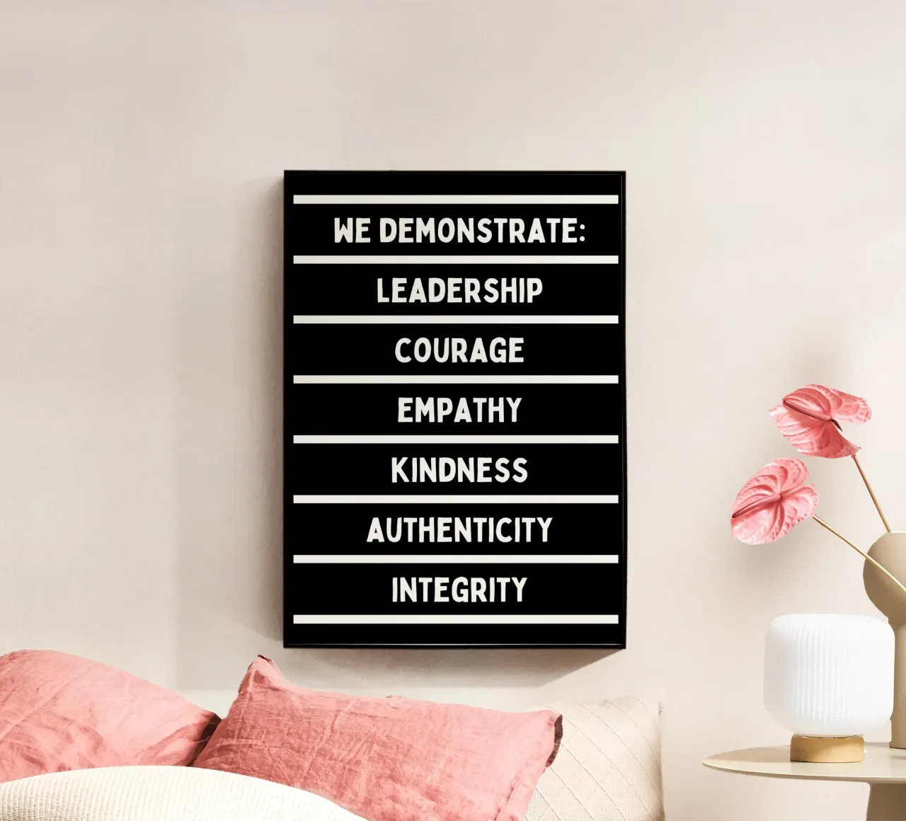 WE DEMONSTRATE acryl van BAWA