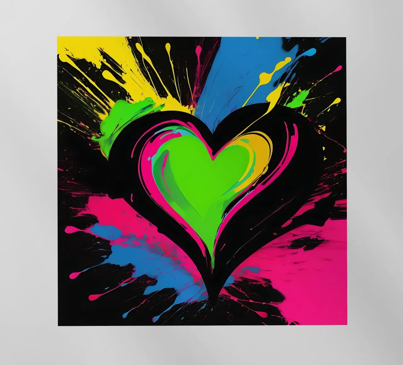 Sprazzi di colore con heart_colourful pellicola backlit da Farbträume