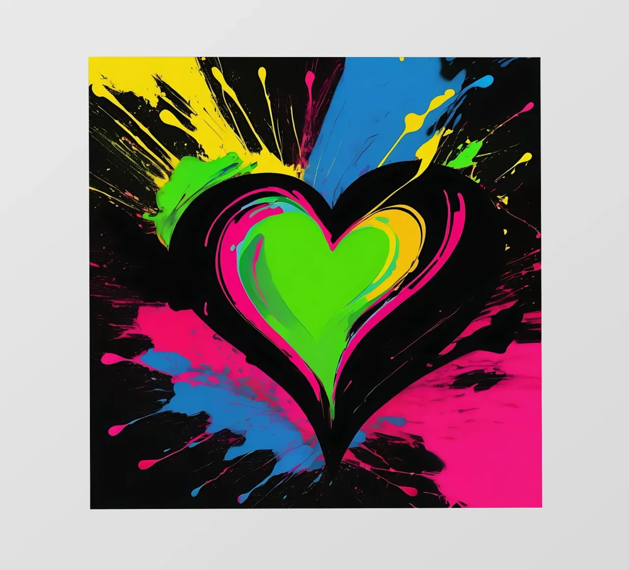 Sprazzi di colore con heart_colourful pellicola backlit da Farbträume