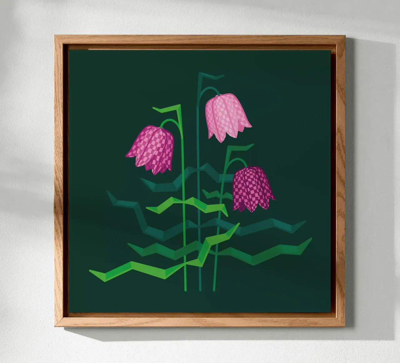 Snake's Head Fritillary alluminio dibond da Lidia Blomgren
