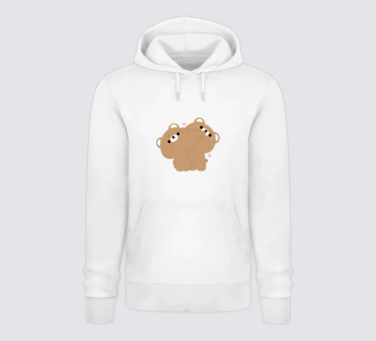 Coppia di orsi bruni felpa con cappuccio da theladyernestember