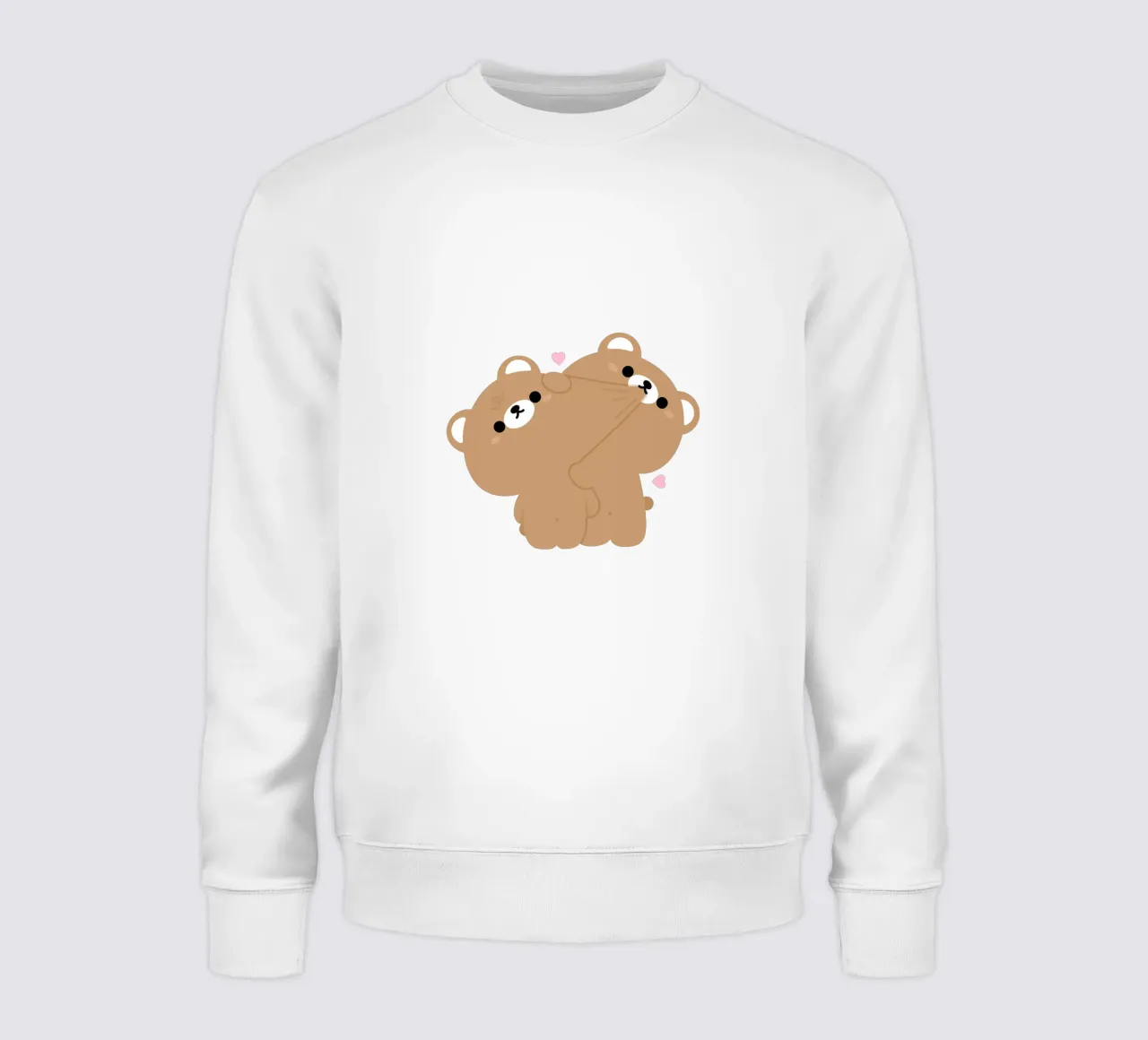 Bruine Beer Paar sweatshirt van theladyernestember