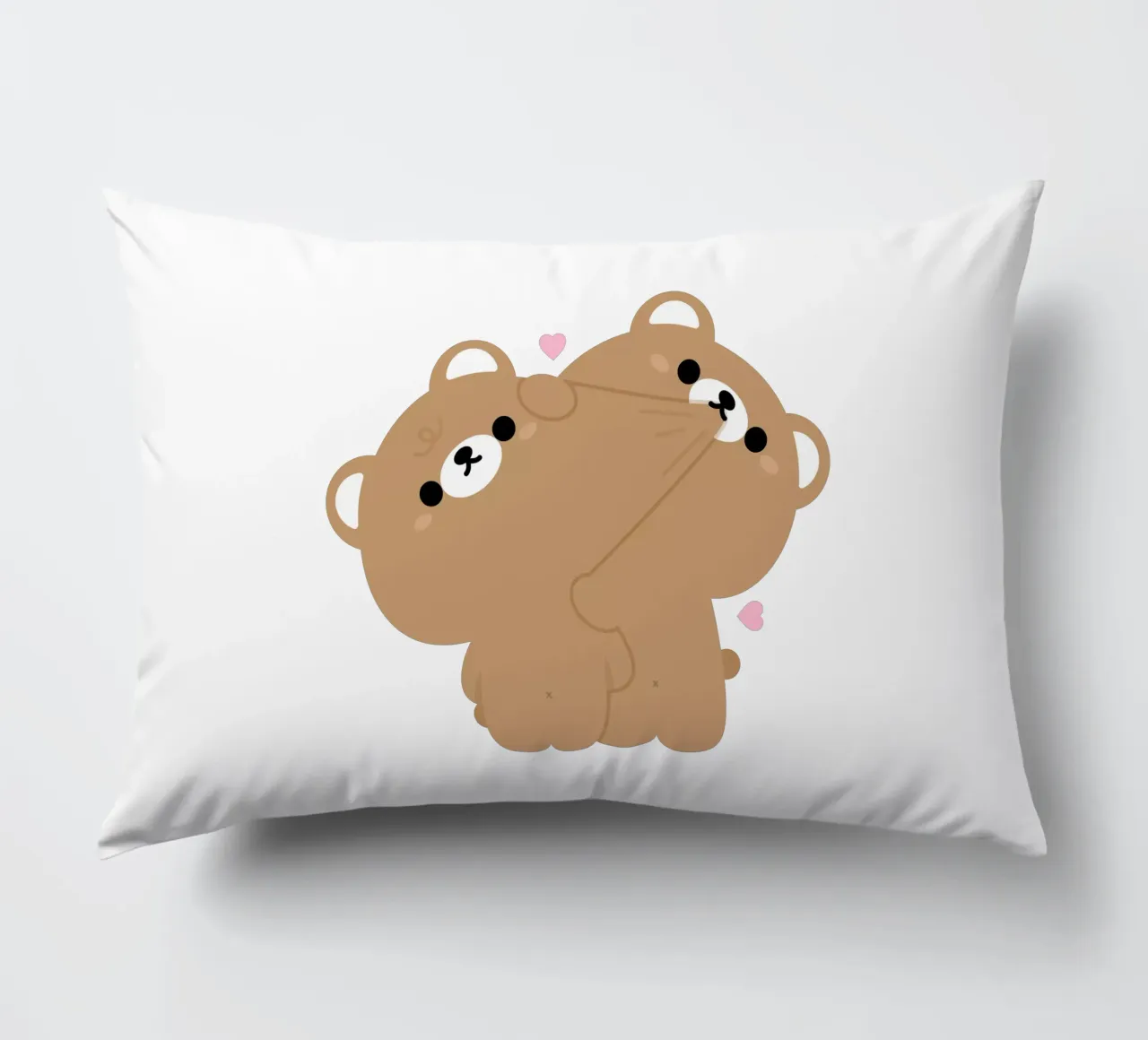 Coppia di orsi bruni cuscino da theladyernestember