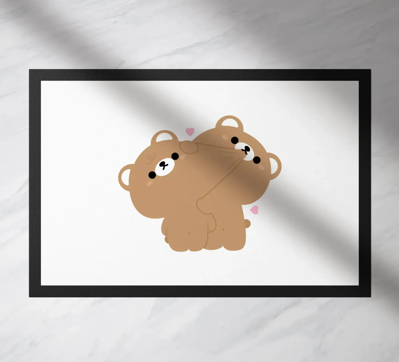 Brown Bear Couple doormat by theladyernestember