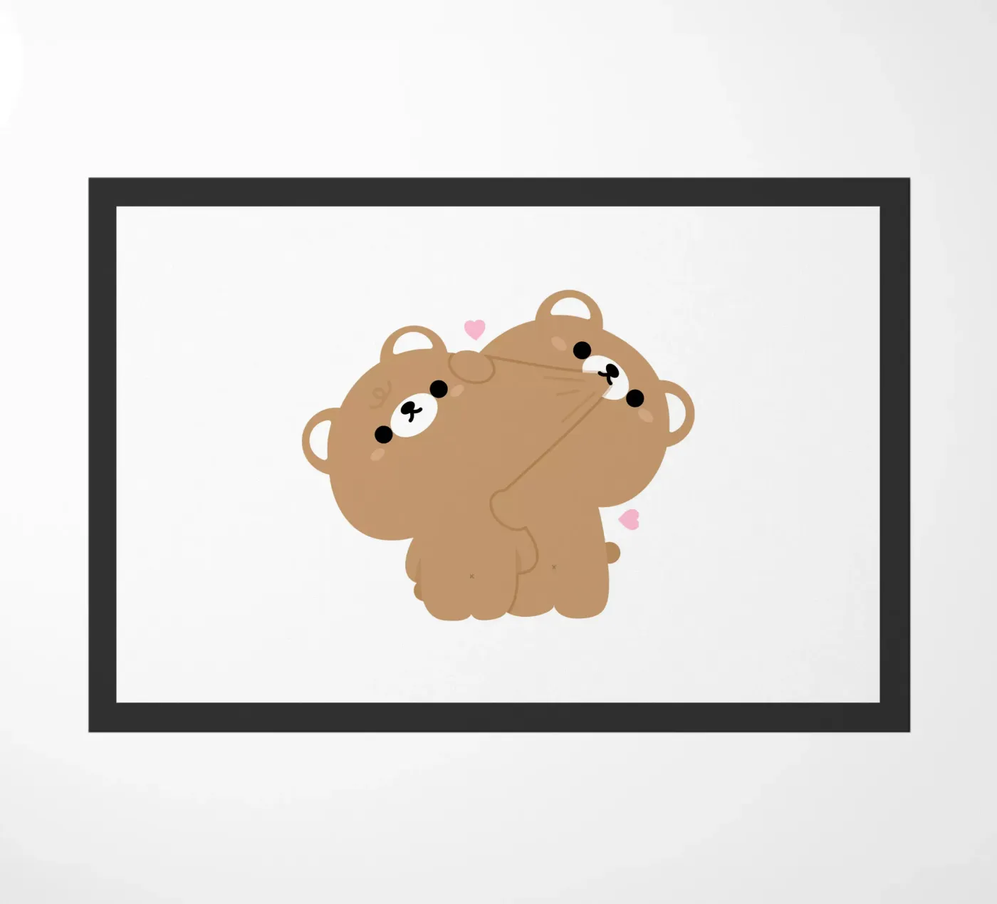 Brown Bear Couple doormat by theladyernestember