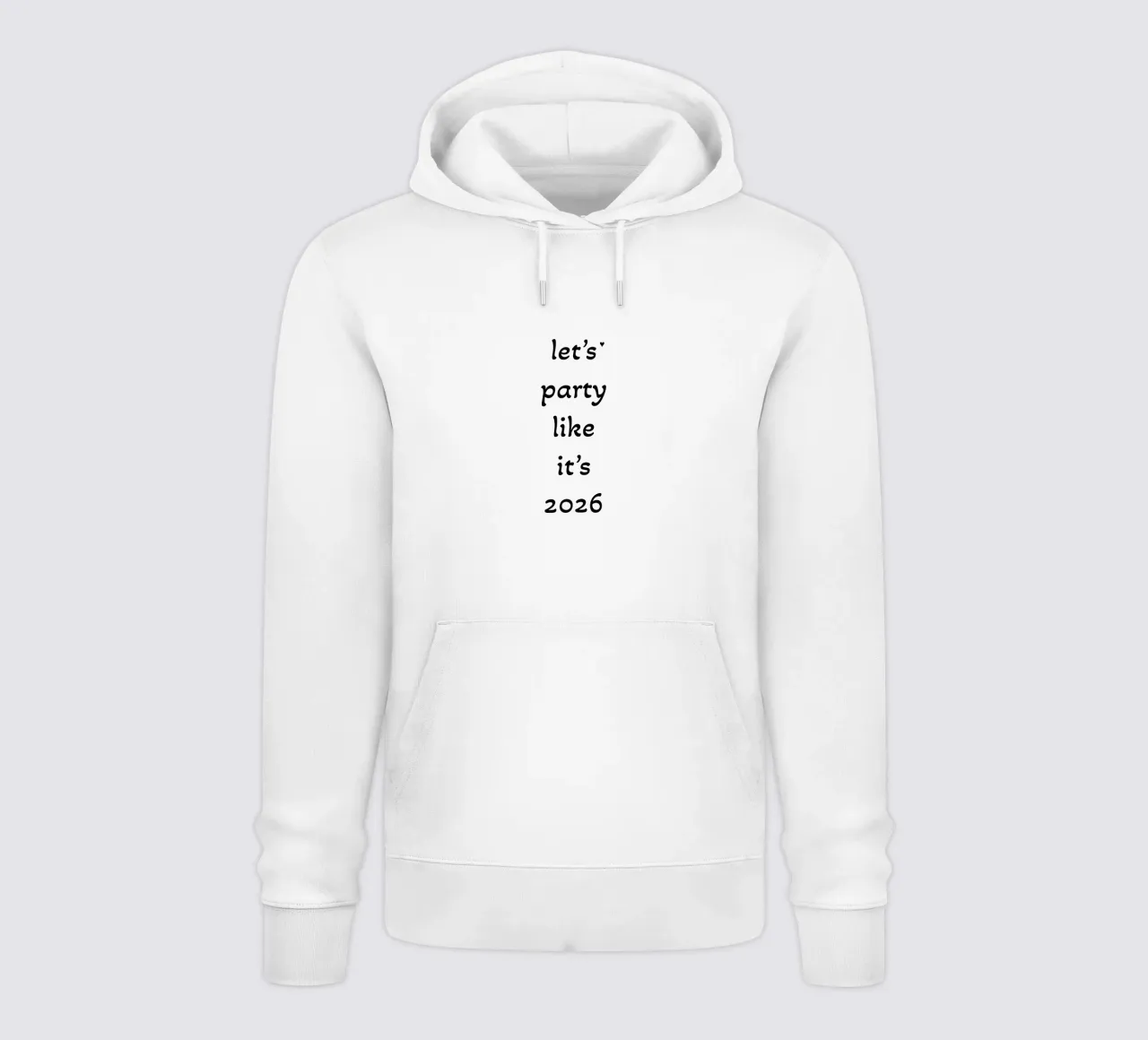 Let's party like it's 2026 felpa con cappuccio da typolover