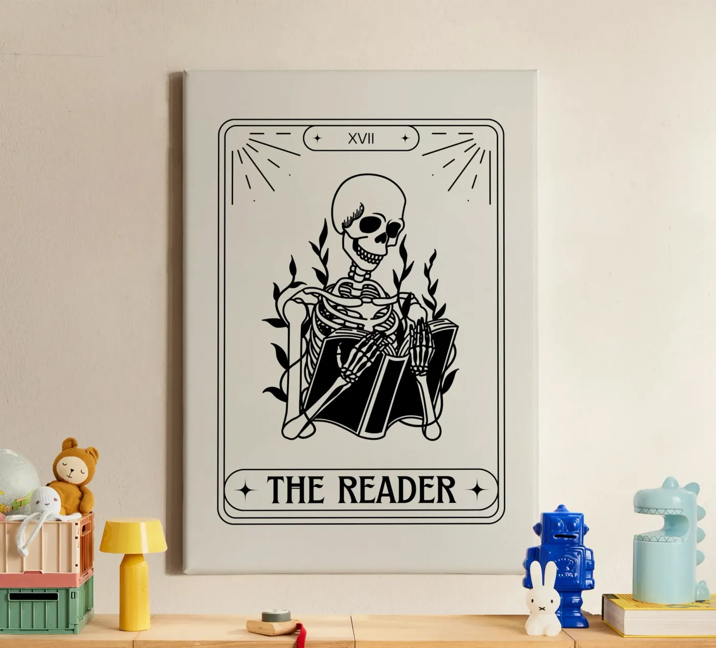 THE READER canvas by BAWA