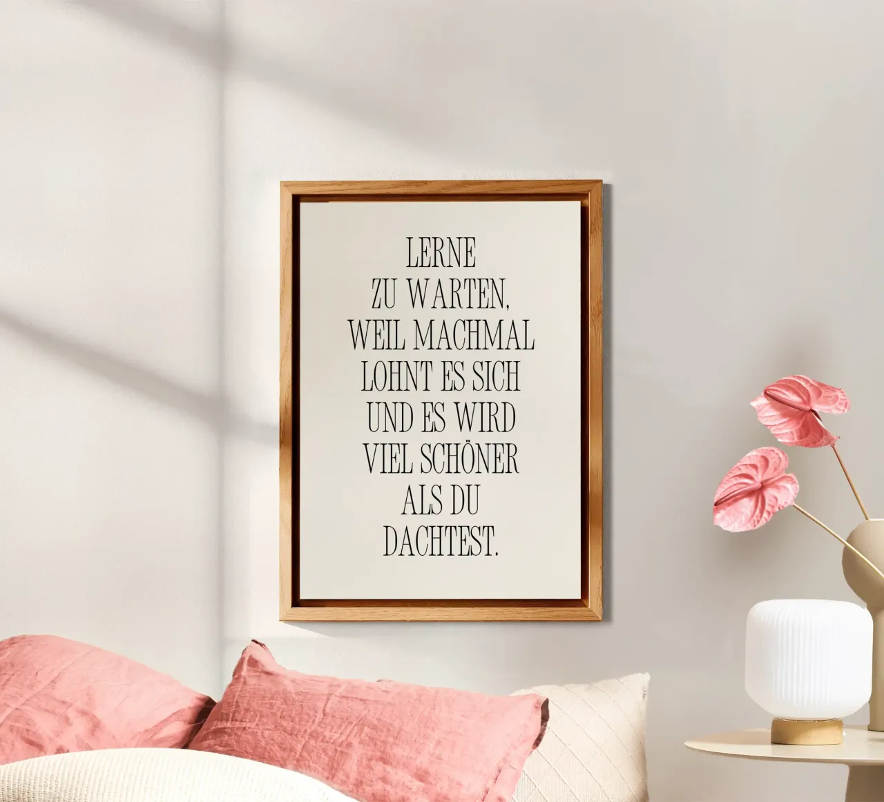 LERNE ZU WARTEN alu dibond de BAWA