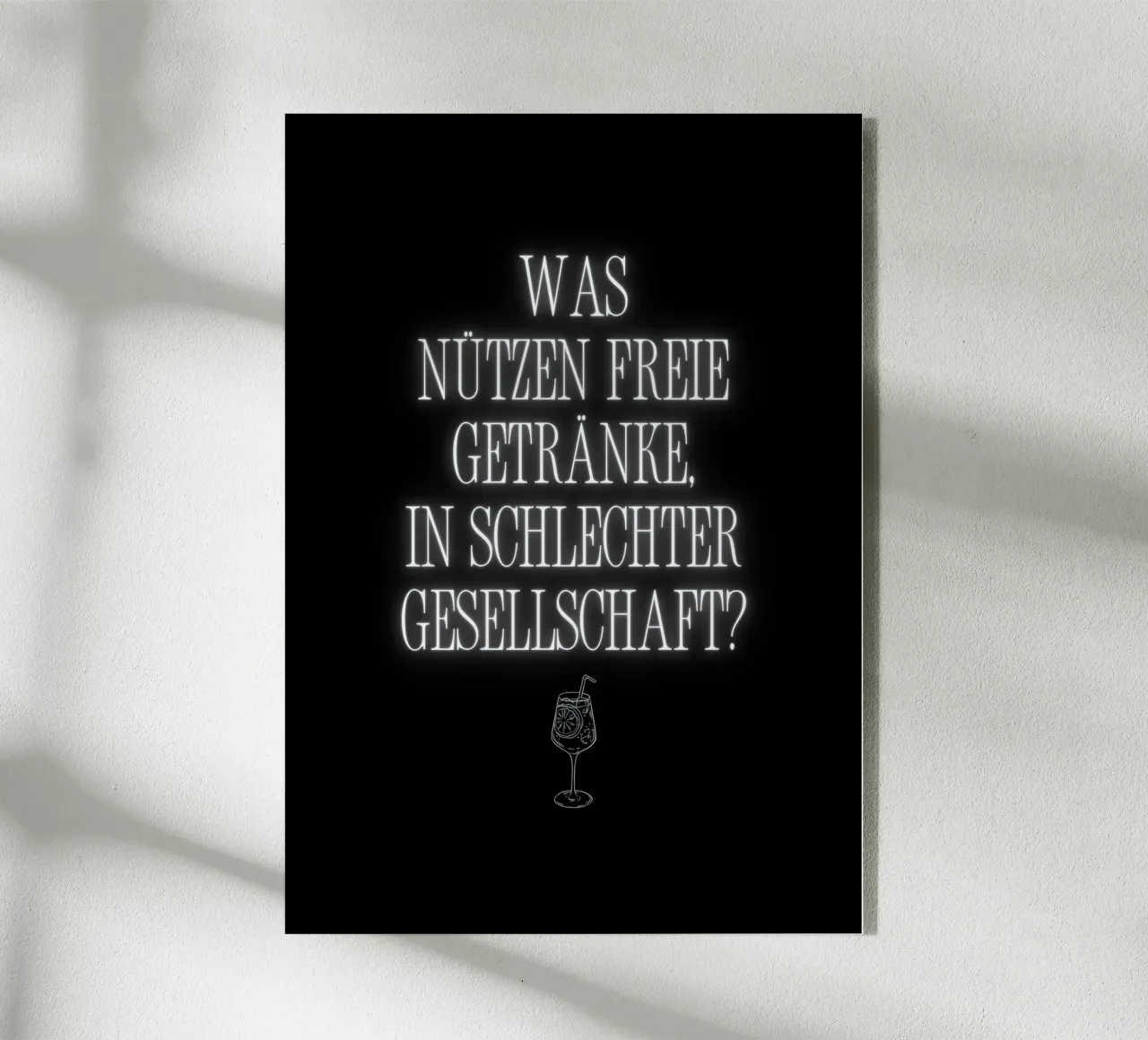 SCHLECHTE GESELLSCHAFT plexiglass da BAWA