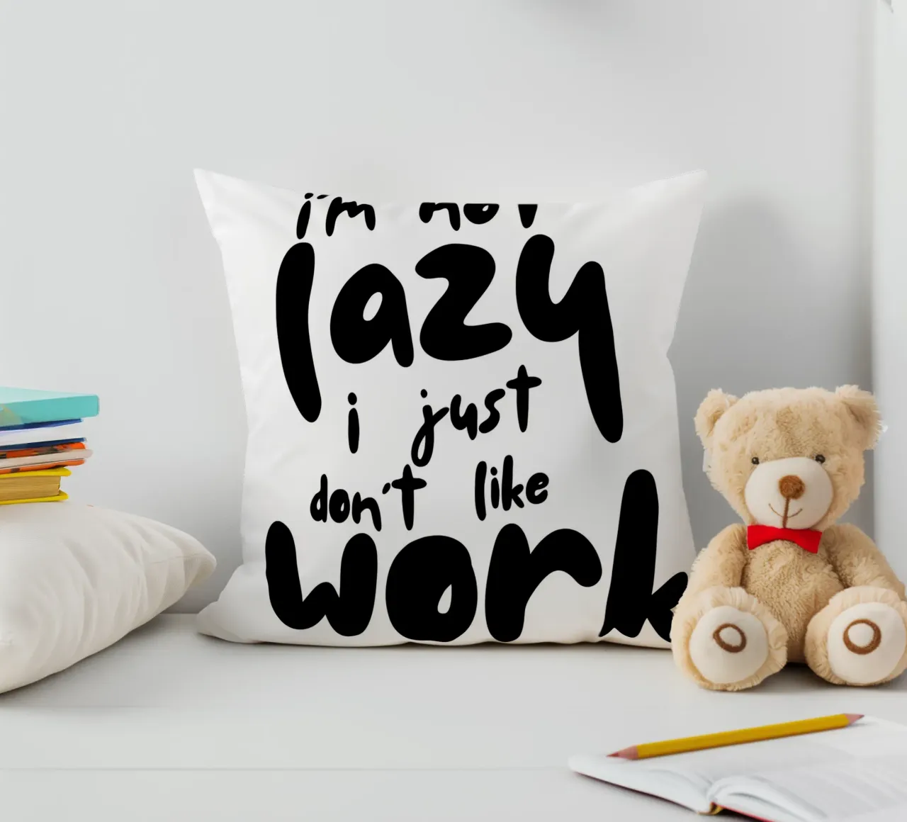 I‘M NOT LAZY cuscino da BAWA