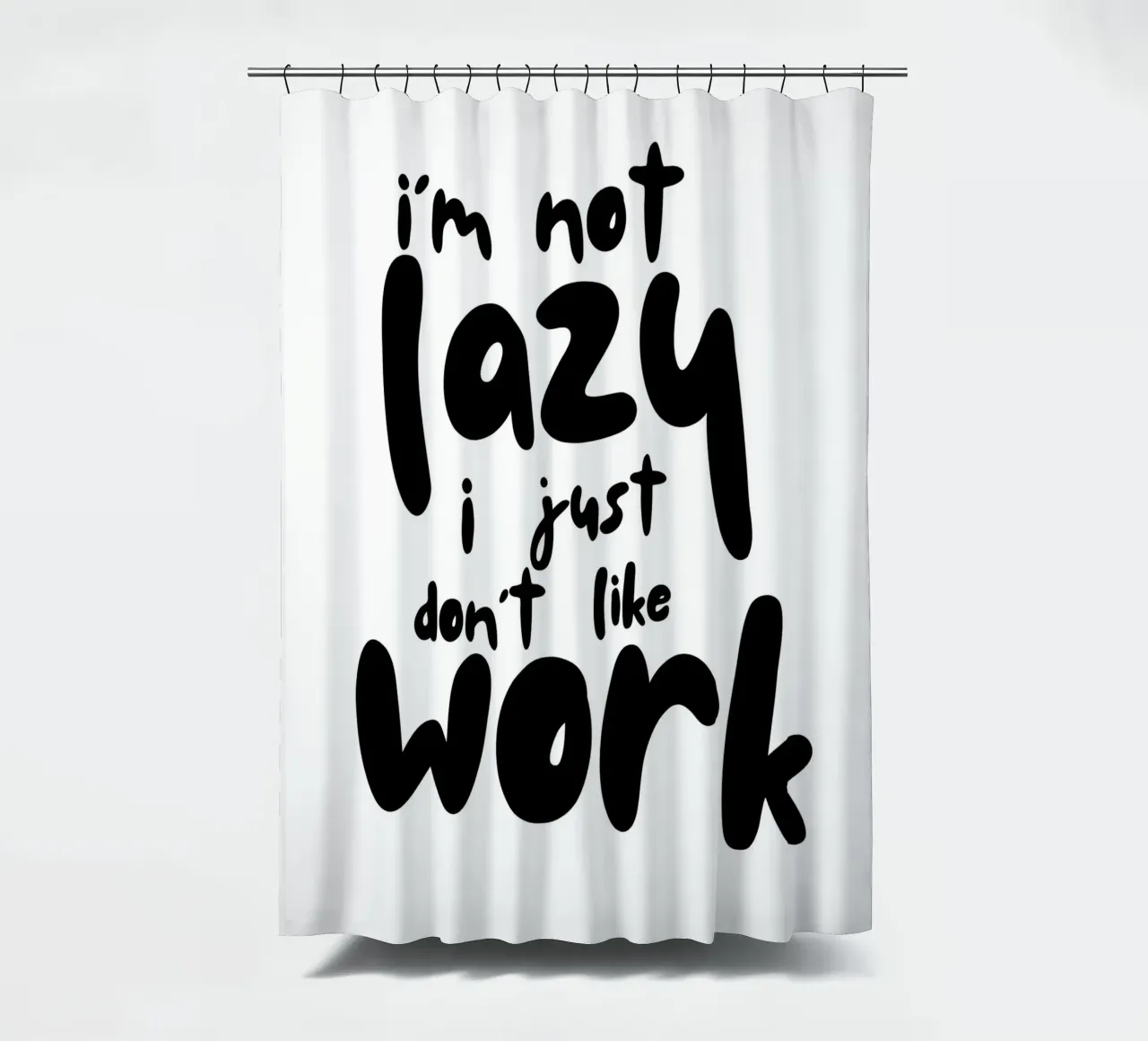 I‘M NOT LAZY tenda da doccia da BAWA