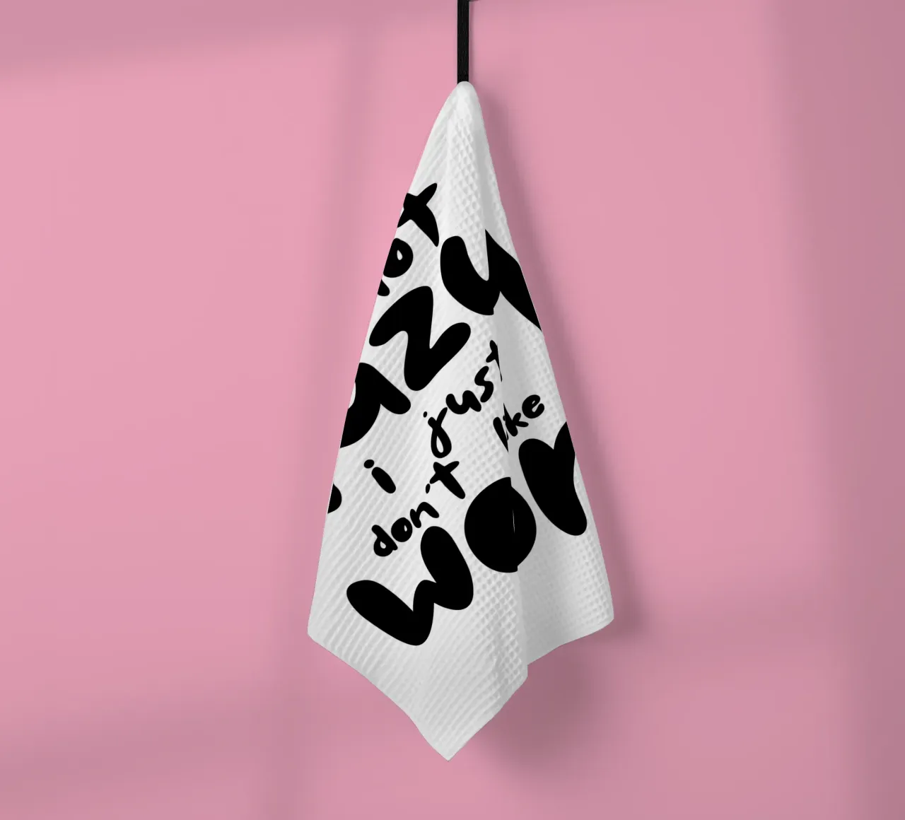 I‘M NOT LAZY torchon de BAWA