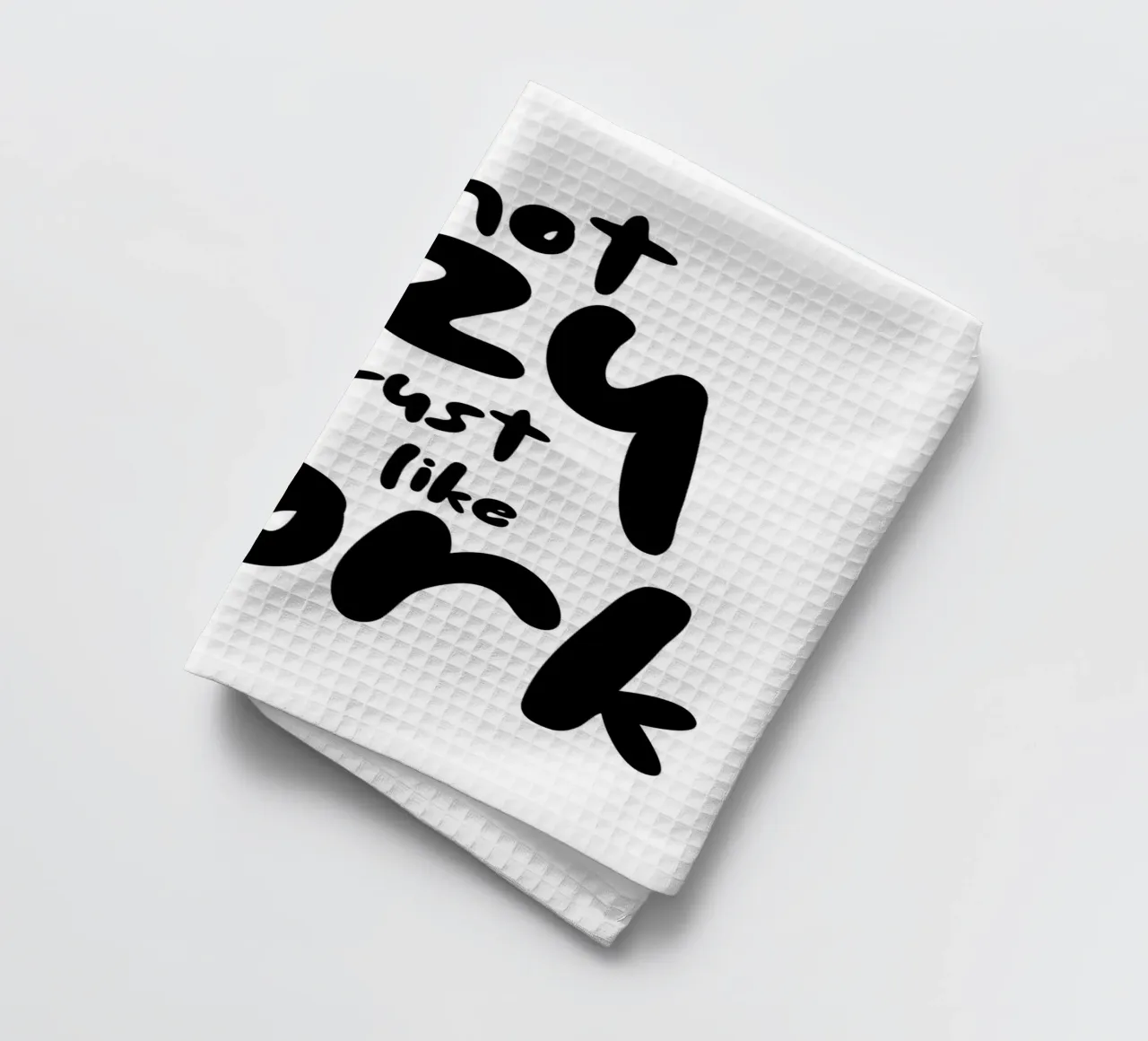 I‘M NOT LAZY torchon de BAWA