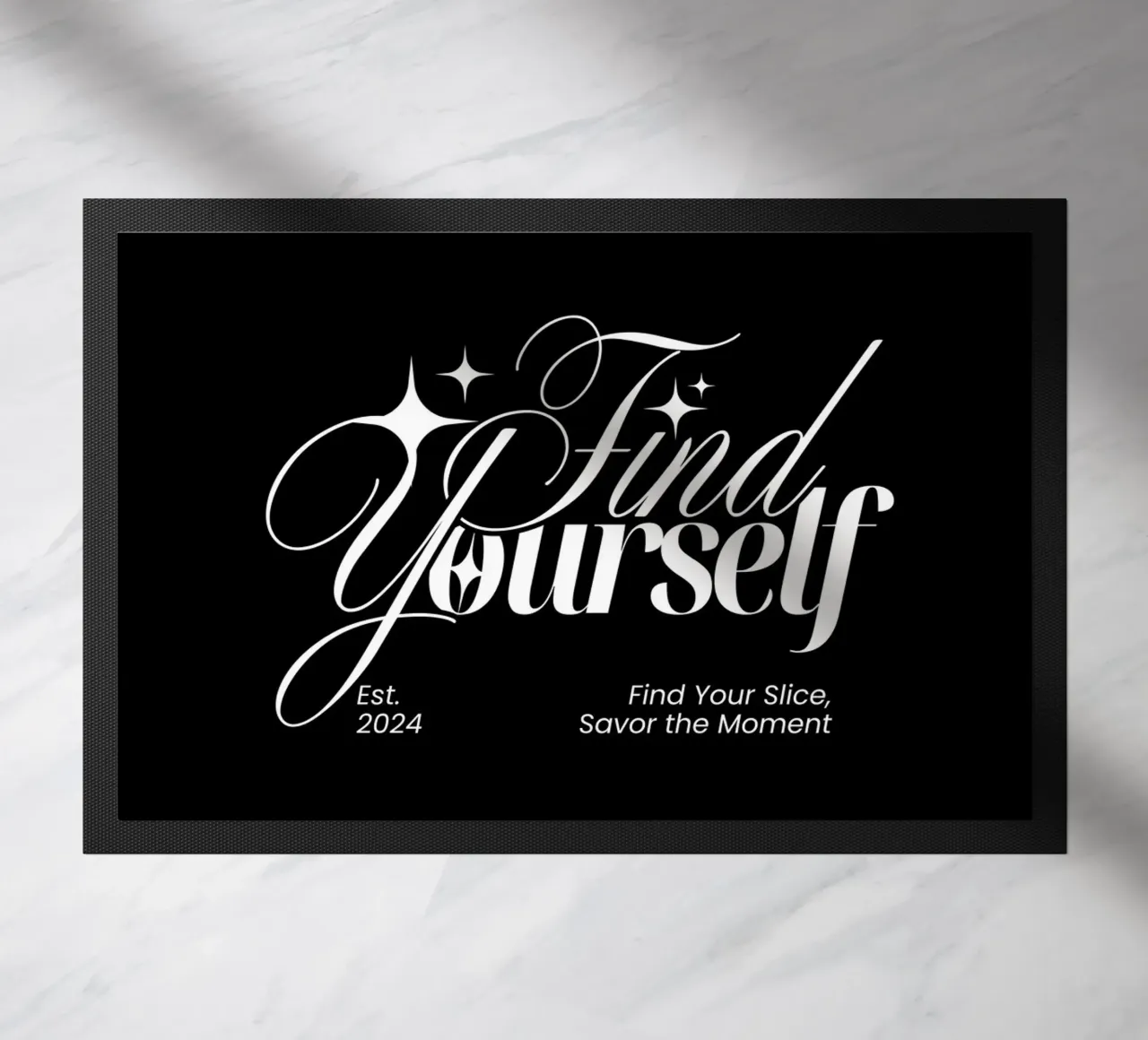 FIND YOURSELF doormat by BAWA