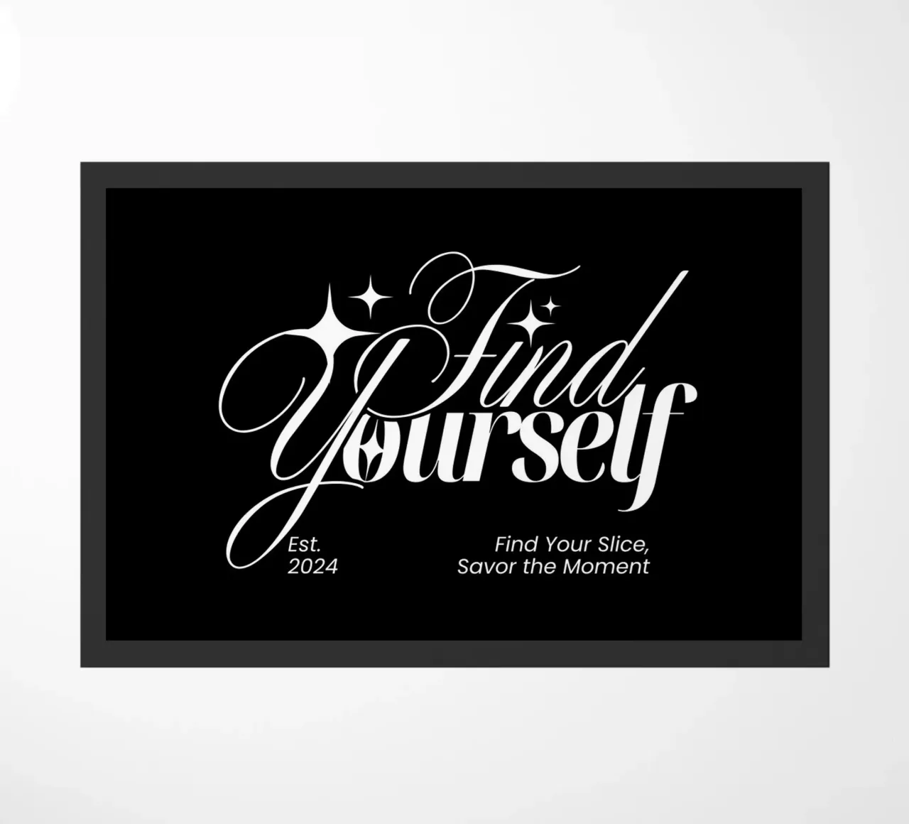 FIND YOURSELF doormat by BAWA