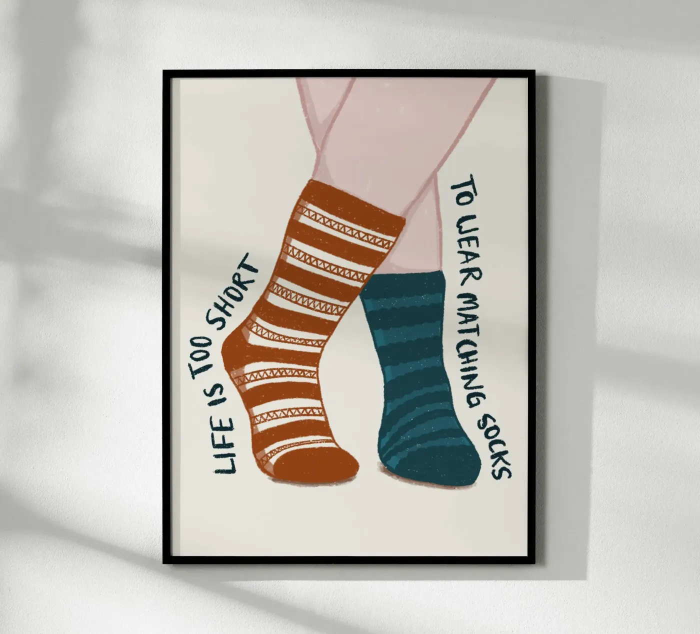 Matching socks poster by moDeern
