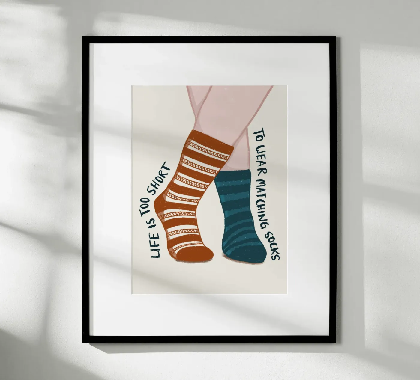 Matching socks poster by moDeern