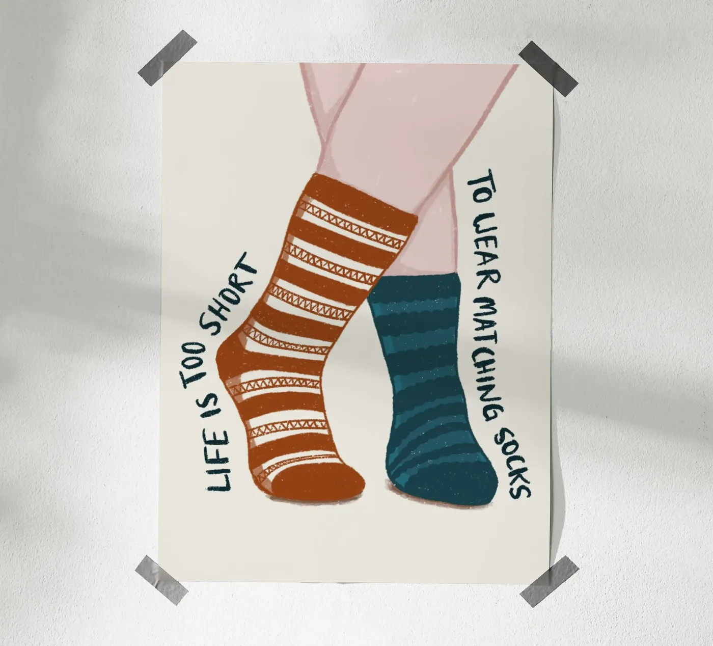 Matching socks poster by moDeern