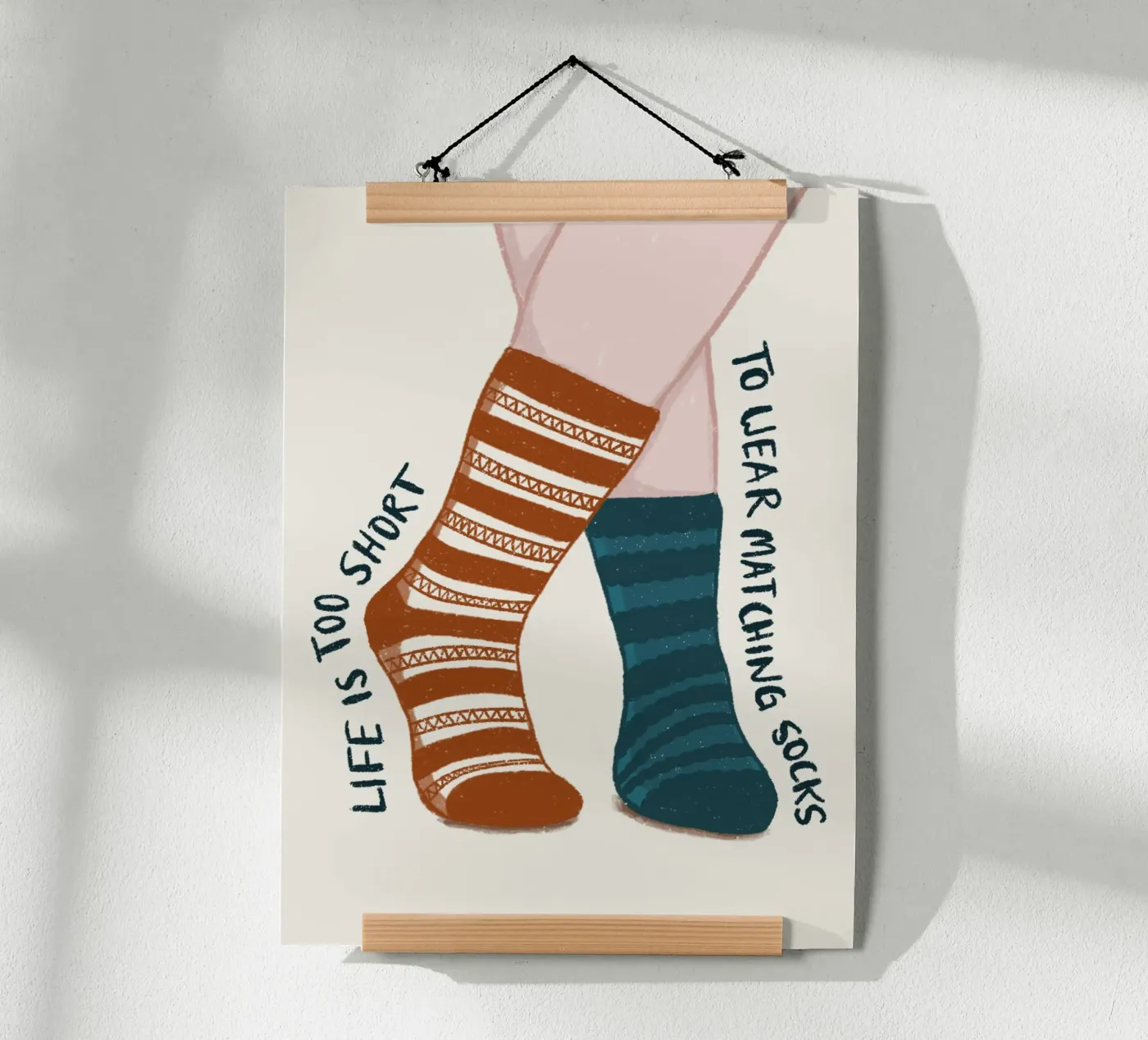 Matching socks poster by moDeern
