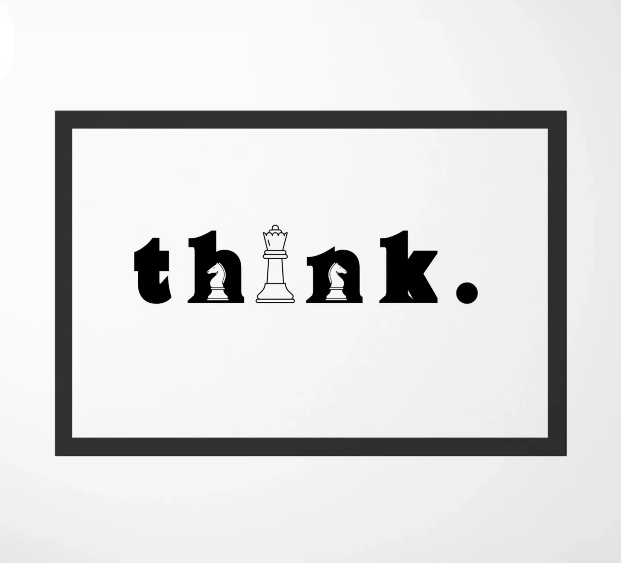 THINK doormat by BAWA