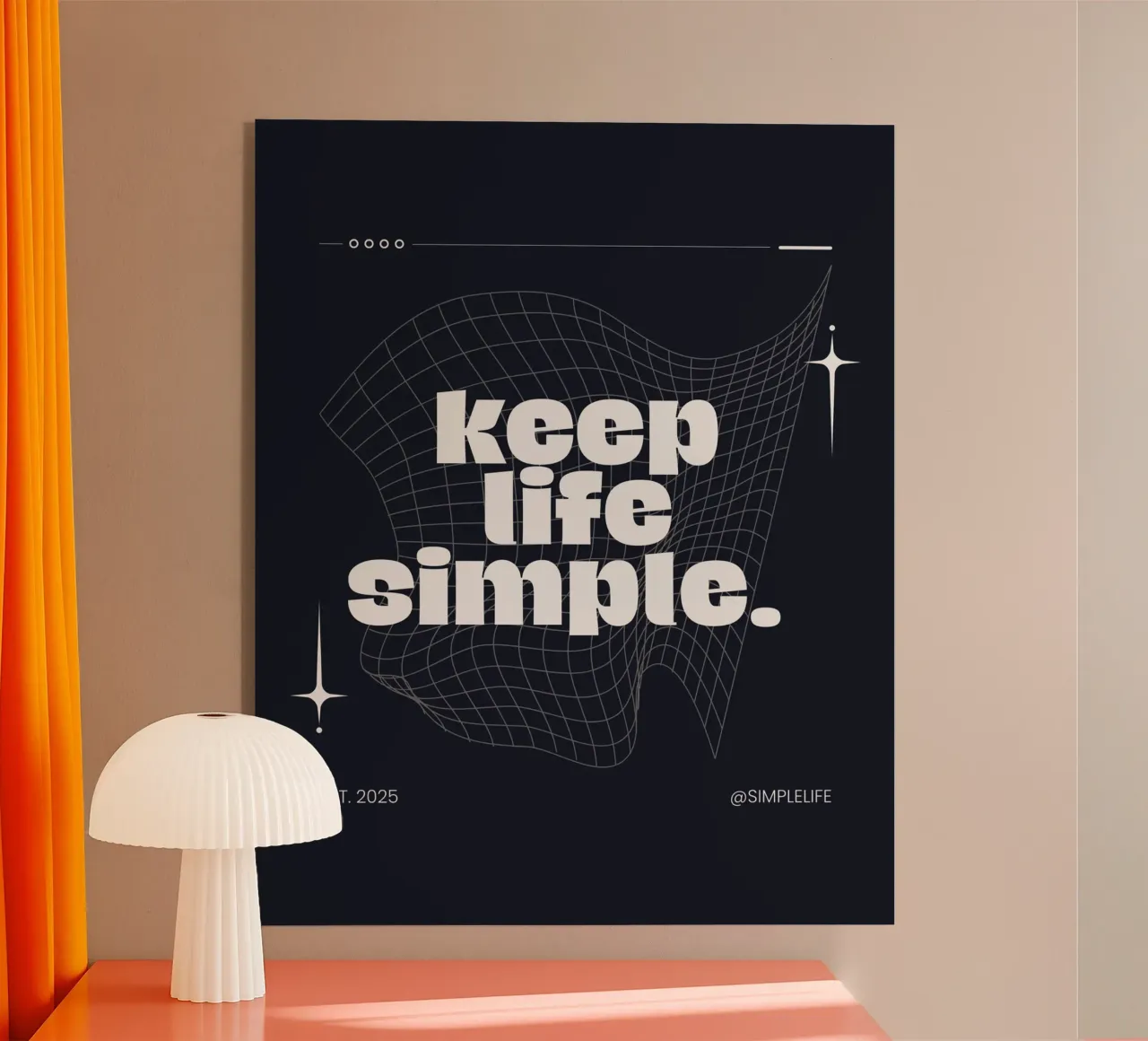 KEEP LIFE SIMPLE plexiglass da BAWA