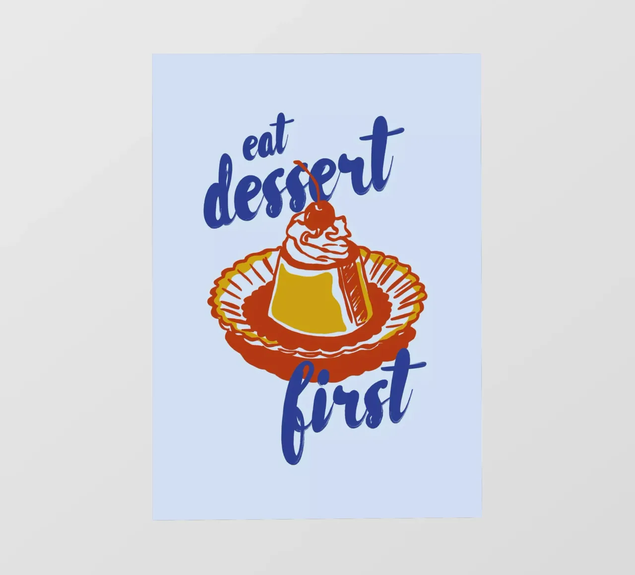 Boho Food 18 Dessert First telo in pvc da Boho Print Collection