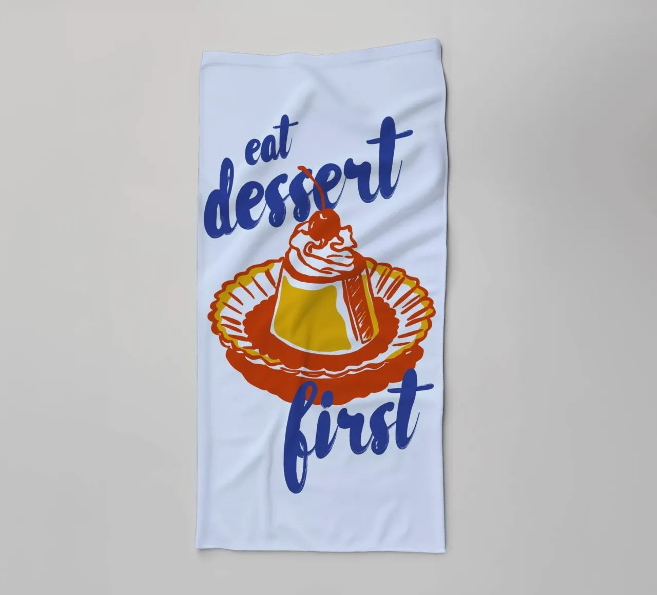 Boho Food 18 Dessert First asciugamano da bagno da Boho Print Collection