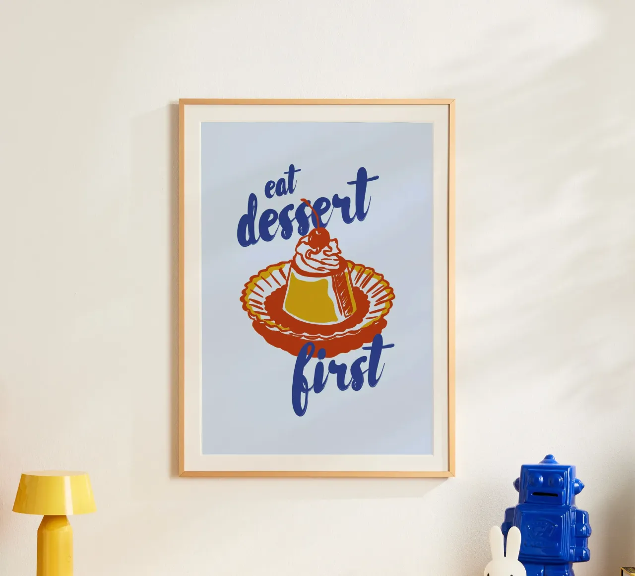 Boho Food 18 Dessert First carta hahnemühle da Boho Print Collection