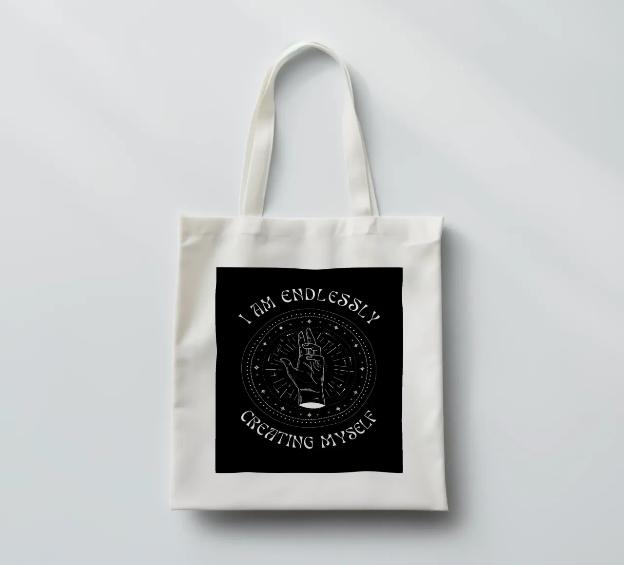 CREATING MYSELF borsa in juta da BAWA