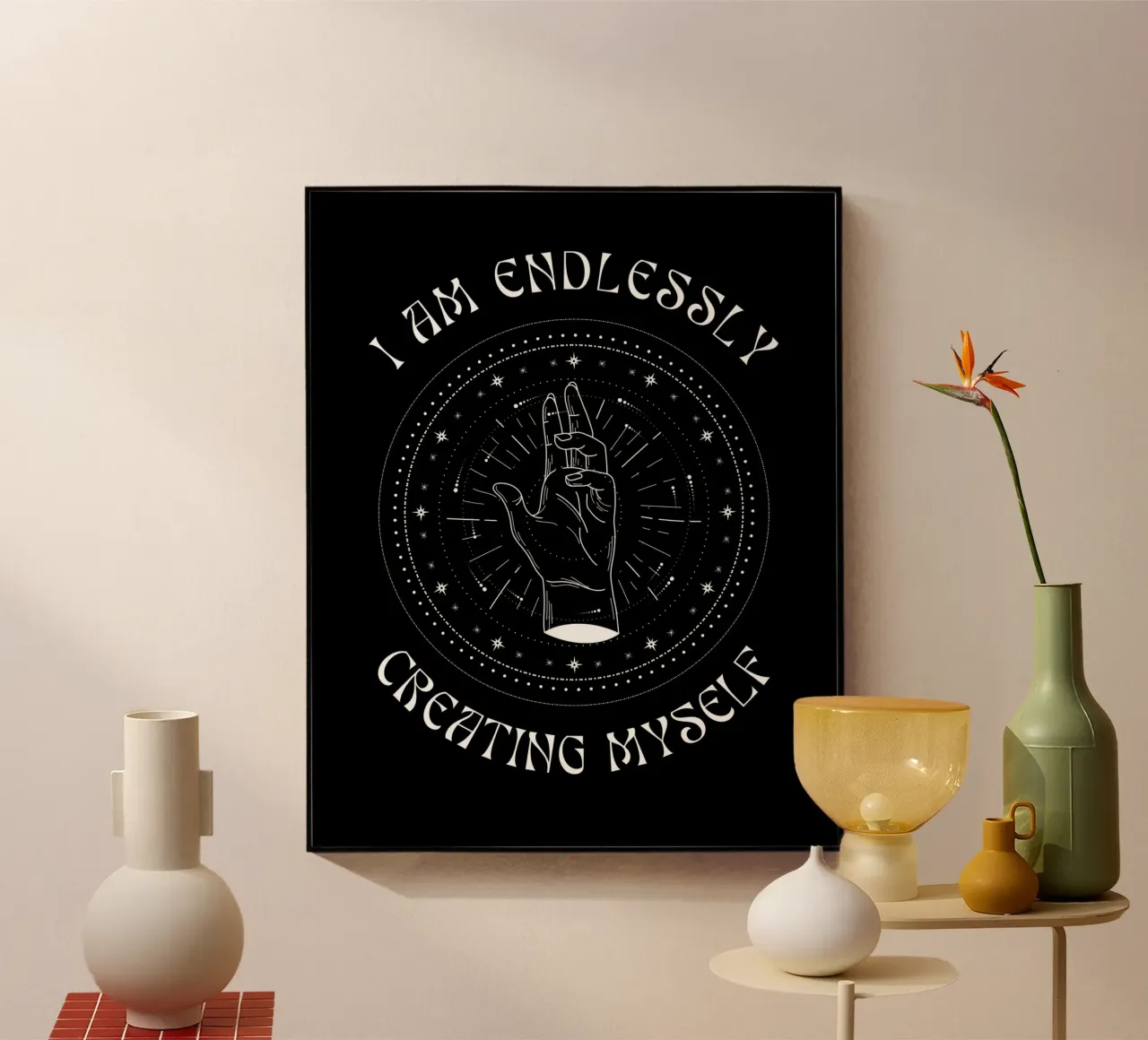 CREATING MYSELF plexiglass da BAWA