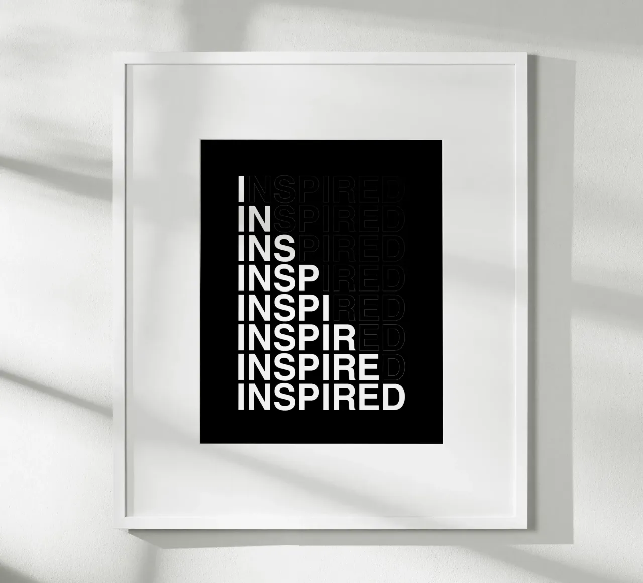 INSPIRED poster van BAWA