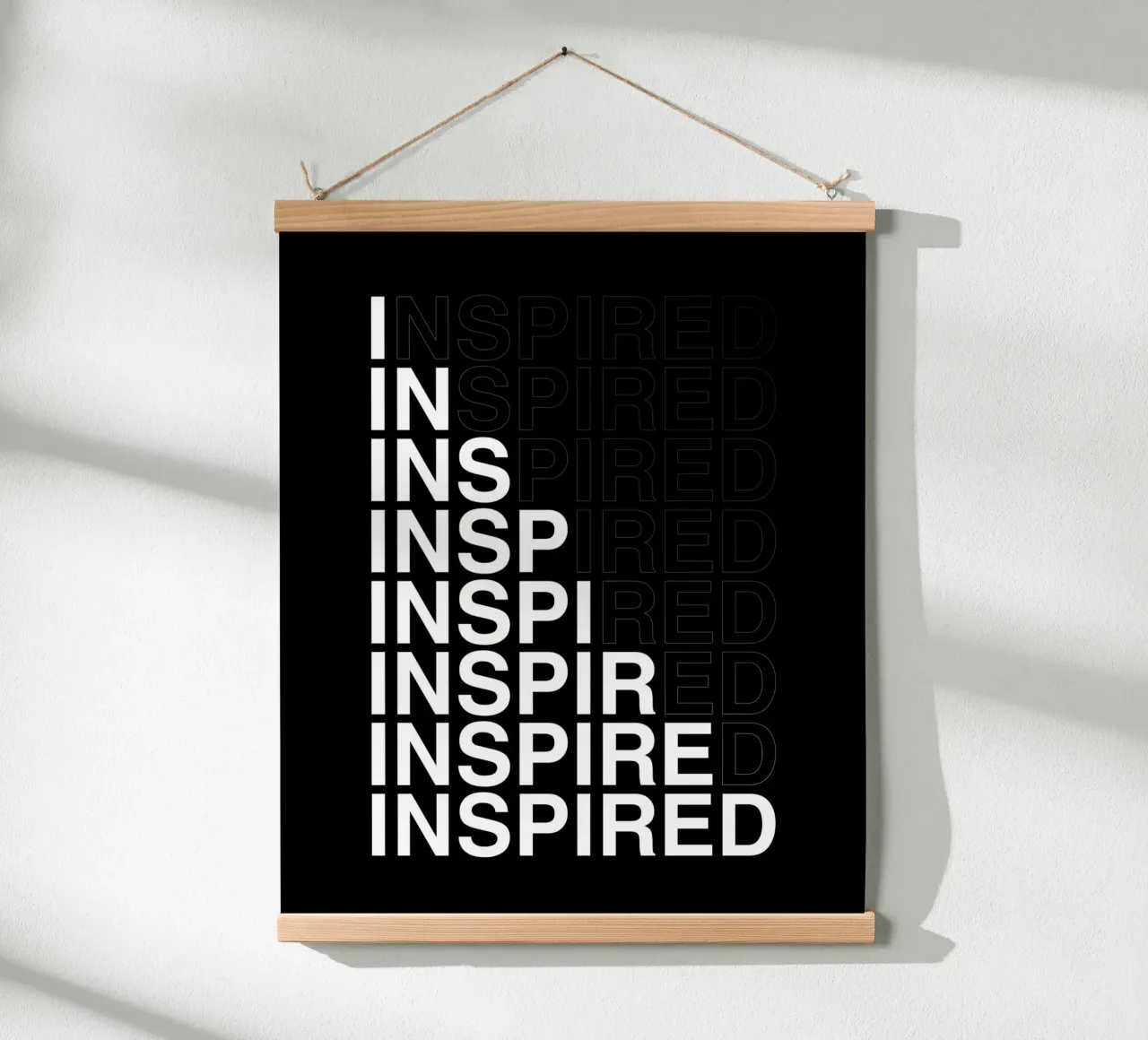 INSPIRED poster van BAWA