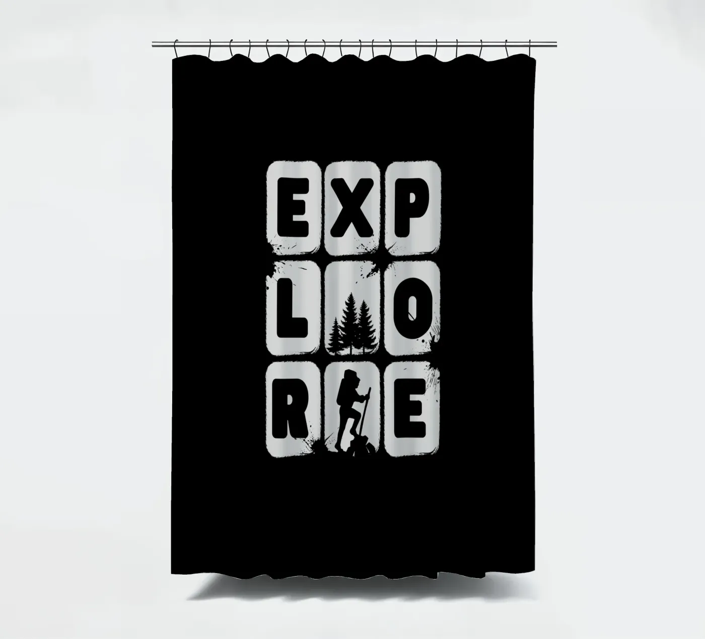 EXPLORE douchegordijn van BAWA