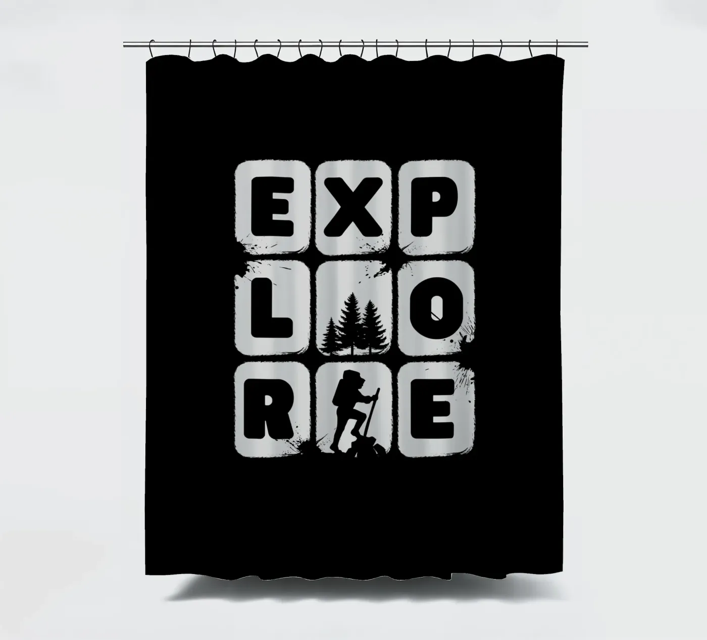 EXPLORE douchegordijn van BAWA