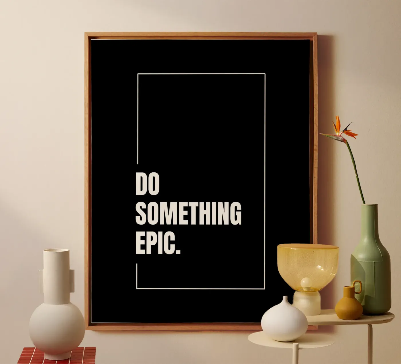 DO SOMETHING EPIC Leinwand von BAWA