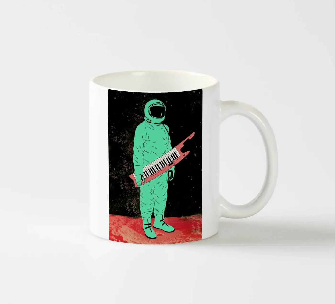 Space Jam ceramic mug by Chase Kunz