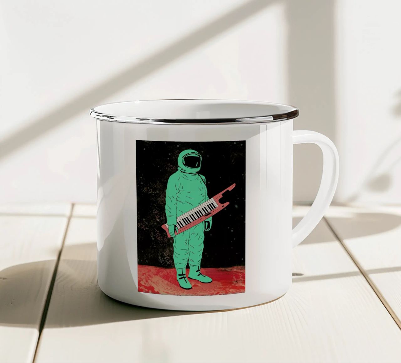 Space Jam tazza in smalto da Chase Kunz